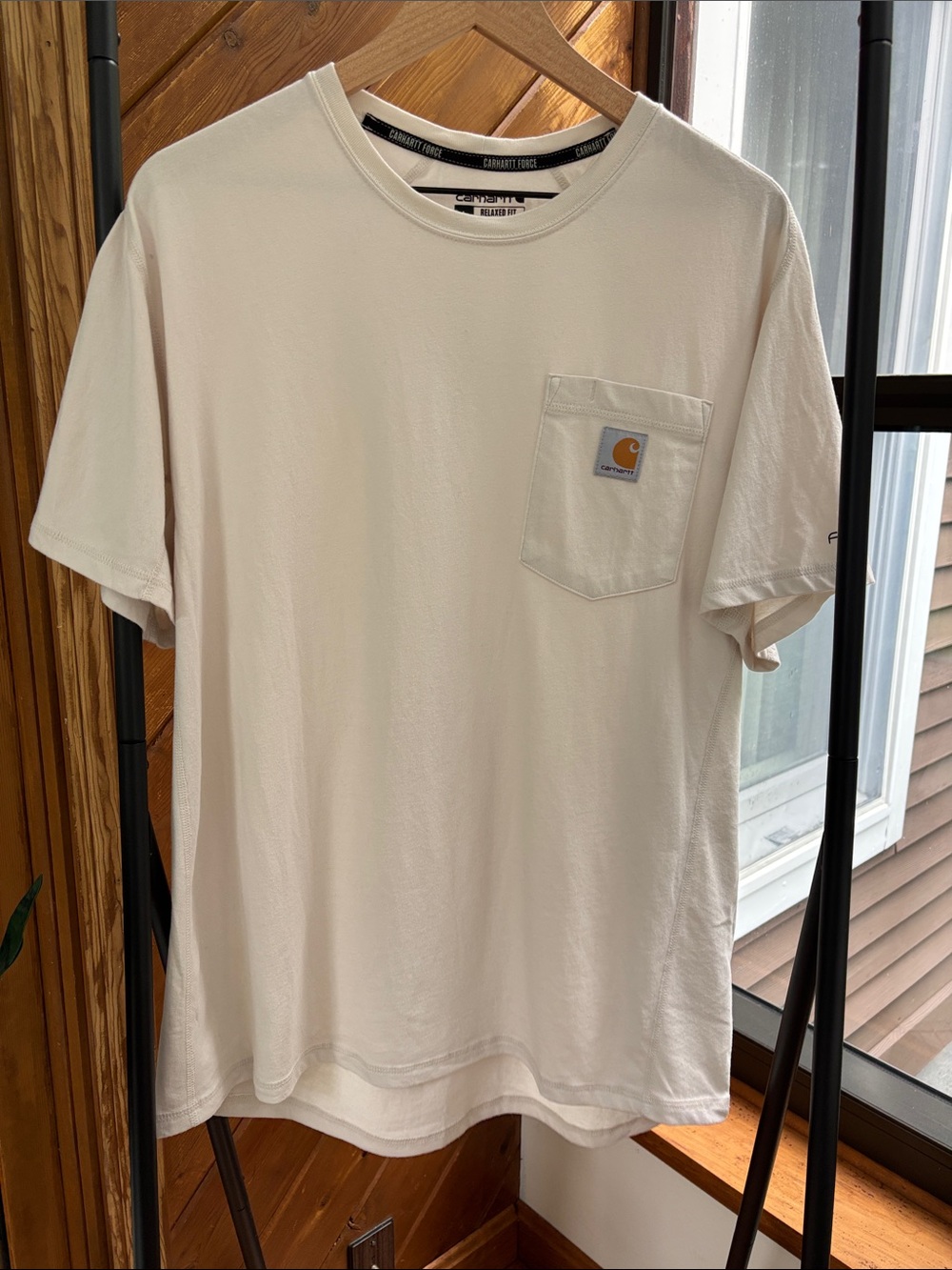 Carhartt Cream Short-Sleeve Pocket Tee - Men's Crewneck